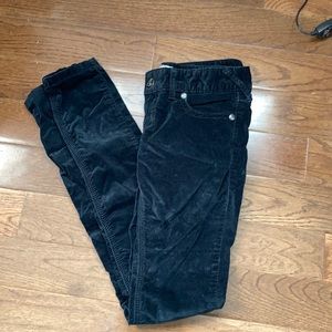 Free People skinny velvet pants size 25